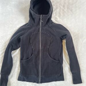 Black Lululemon Scuba Hoodie size 8